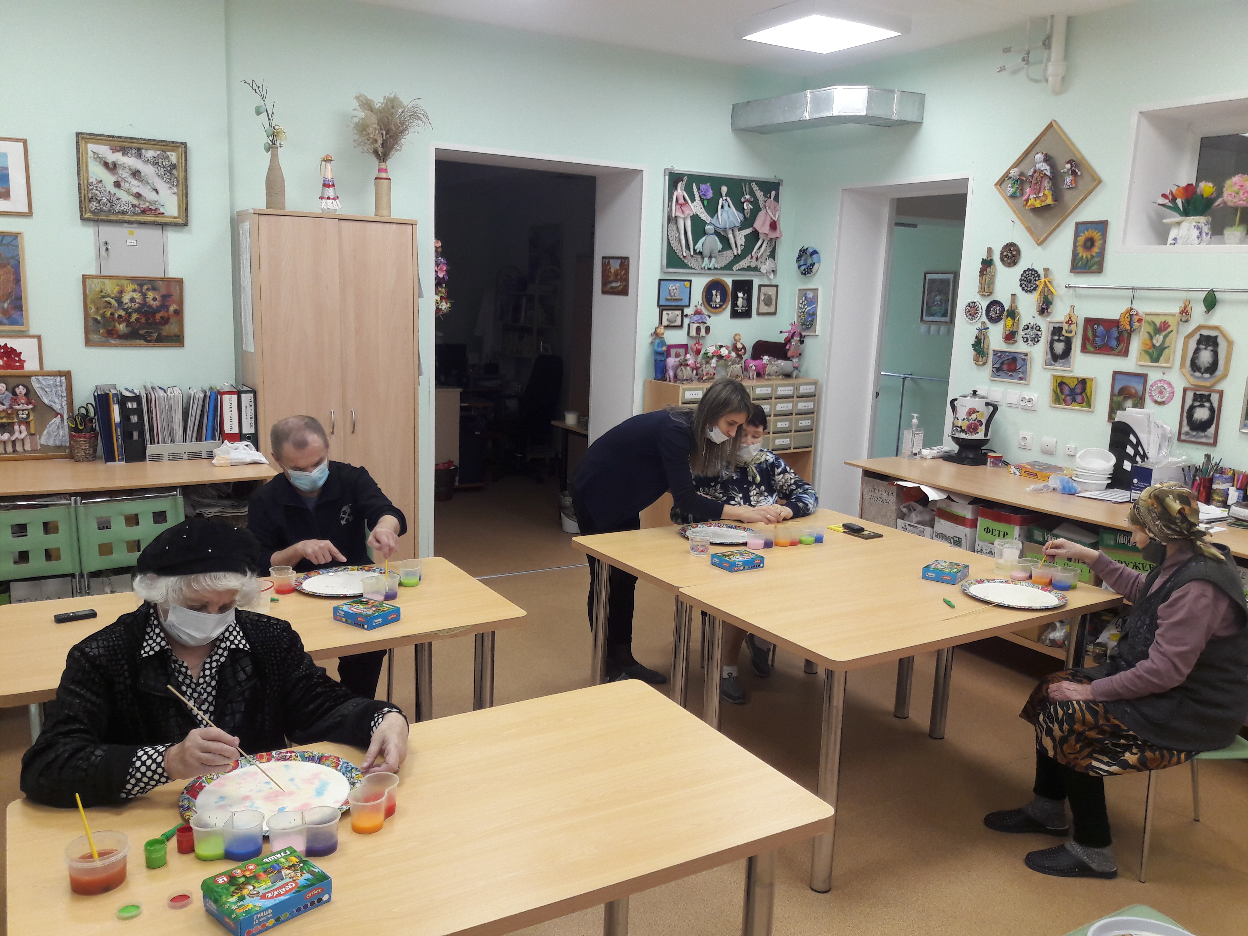 Мастер класс в технике рисования на молоке Эбру
