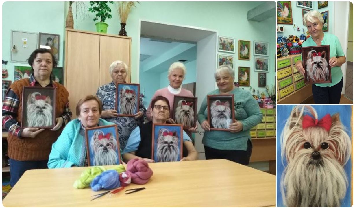 творческий марафон по шерстяной живописи
